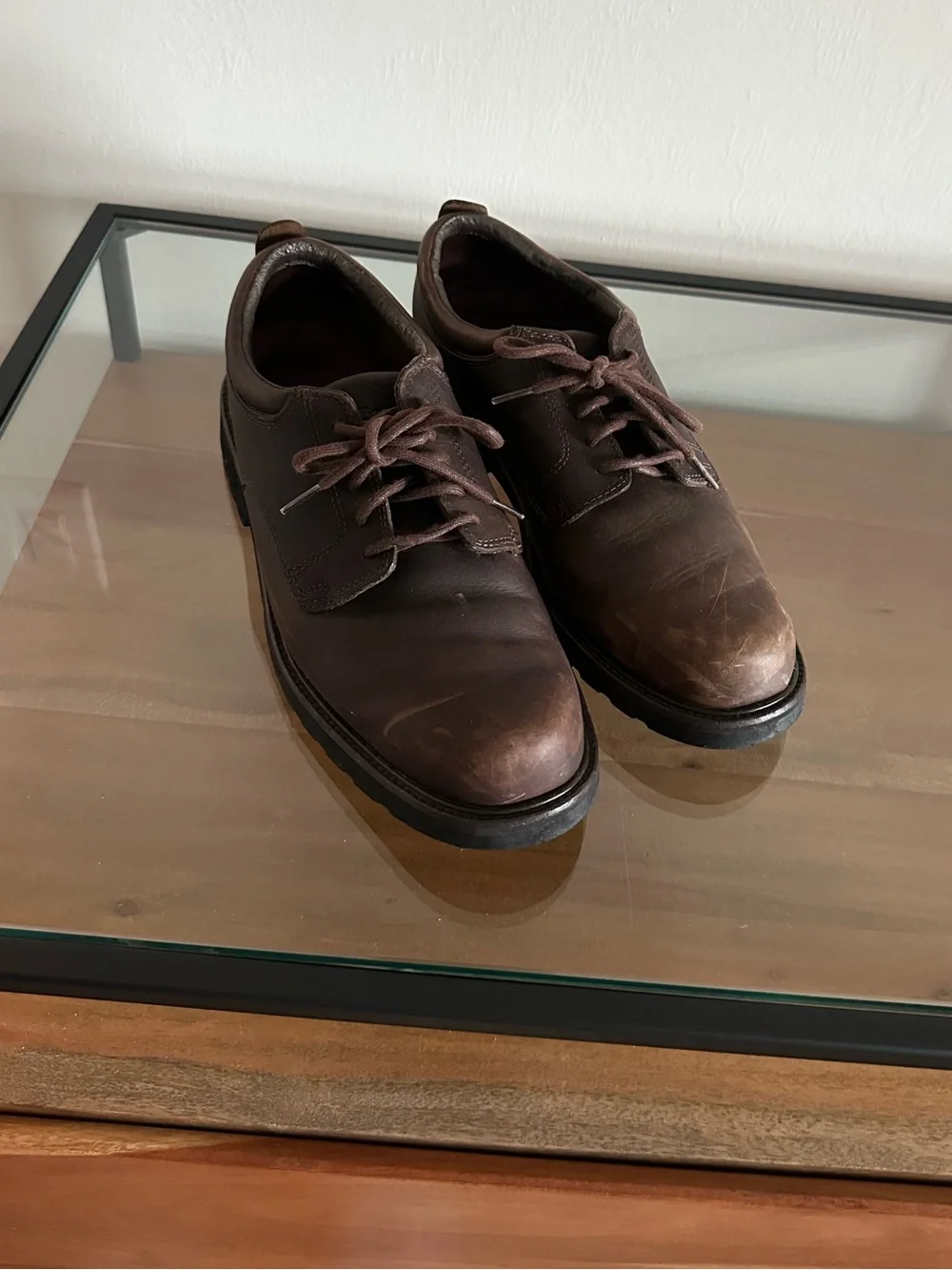 L.L. Bean Men's Chocolate Brown Leather Oxford Shoes